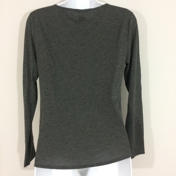 Victorias Secret Womens S Charcoal Gray Pajama Top - Picture 4 of 8